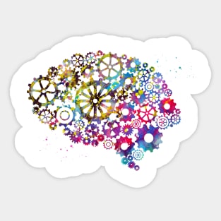 Brain Mechanism Sticker